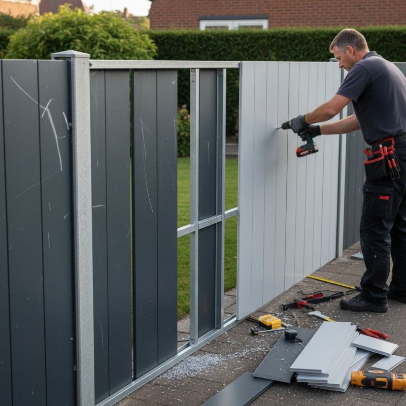 Metal Fence Installation